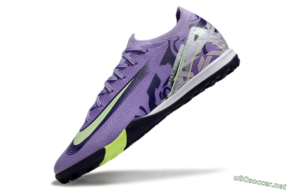 Unisex Nike Air Zoom Mercurial Vapor 16 Elite TF Football Shoes - Purple/Yellow/White 5