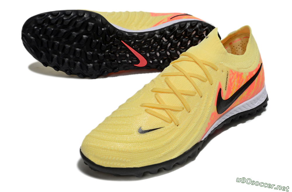 Men's Nike Phantom GX 2 Elite TF Football Shoes - Yellow/Black/Red 3