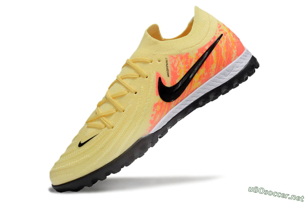 Men's Nike Phantom GX 2 Elite TF Football Shoes - Yellow/Black/Red 5