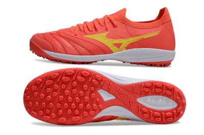 Men's Mizuno Morelia Neo Sala TF Football Shoes - Red/Yellow/White