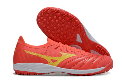 Men's Mizuno Morelia Neo Sala TF Football Shoes - Red/Yellow/White