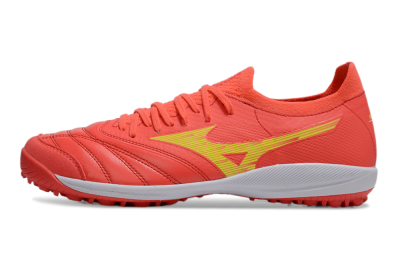 Men's Mizuno Morelia Neo Sala TF Football Shoes - Red/Yellow/White