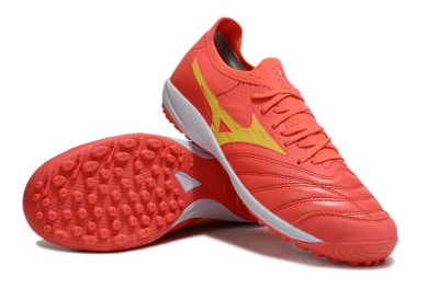 Men's Mizuno Morelia Neo Sala TF Football Shoes - Red/Yellow/White