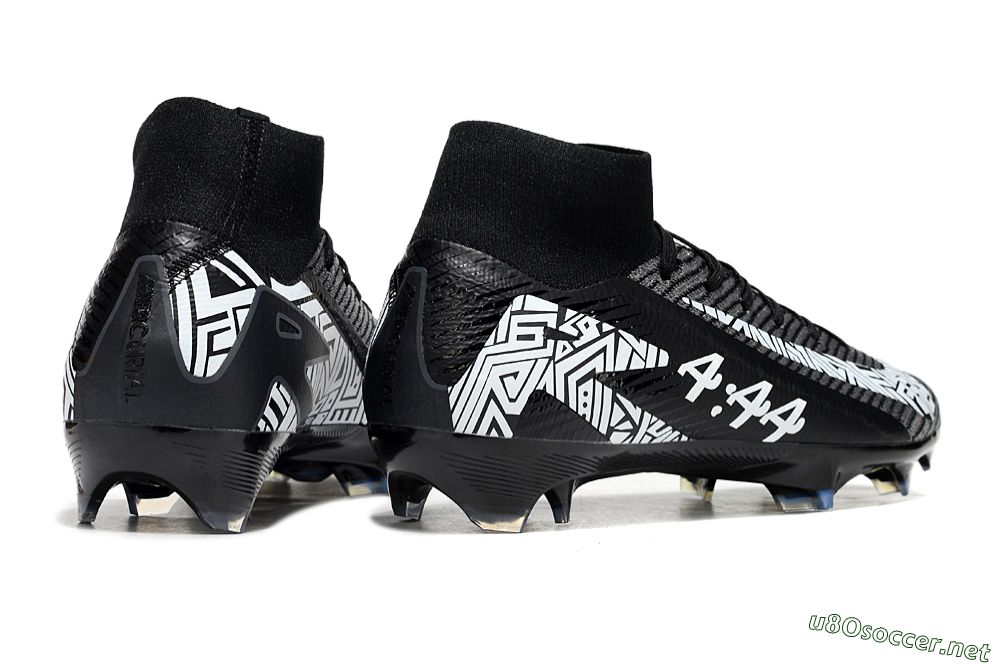 Unisex Nike Air Zoom Mercurial Superfly 10 Elite FG Football Boots - Black/White/Blue 6
