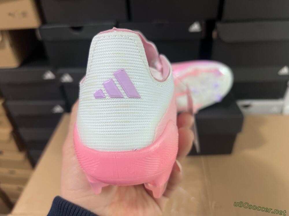 Men's Adidas F50 Elite FG Football Boots - Pink/White/Gold