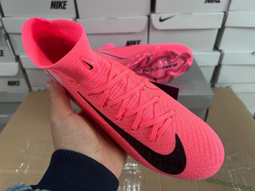Unisex Nike Air Zoom Mercurial Superfly 10 Elite FG Football Boots - Pink/Black