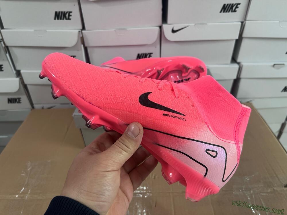 Unisex Nike Air Zoom Mercurial Superfly 10 Elite FG Football Boots - Pink/Black