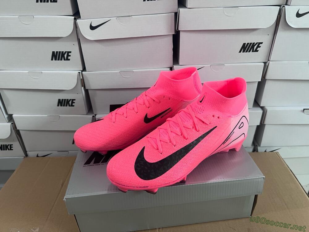 Unisex Nike Air Zoom Mercurial Superfly 10 Elite FG Football Boots - Pink/Black