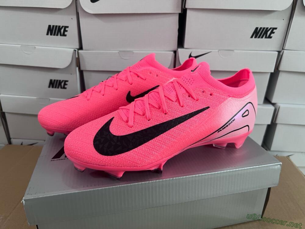 Unisex Nike Air Zoom Mercurial Vapor 16 Elite FG Football Boots - Red/Black/Pink
