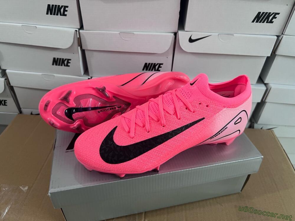 Unisex Nike Air Zoom Mercurial Vapor 16 Elite FG Football Boots - Red/Black/Pink
