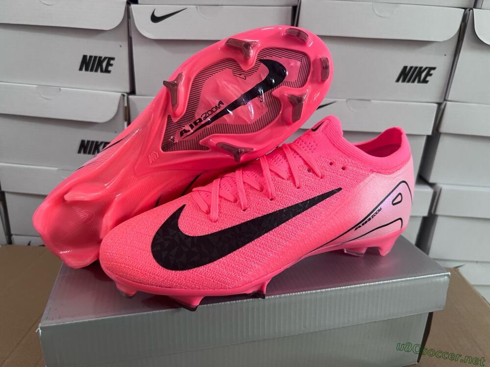Unisex Nike Air Zoom Mercurial Vapor 16 Elite FG Football Boots - Red/Black/Pink
