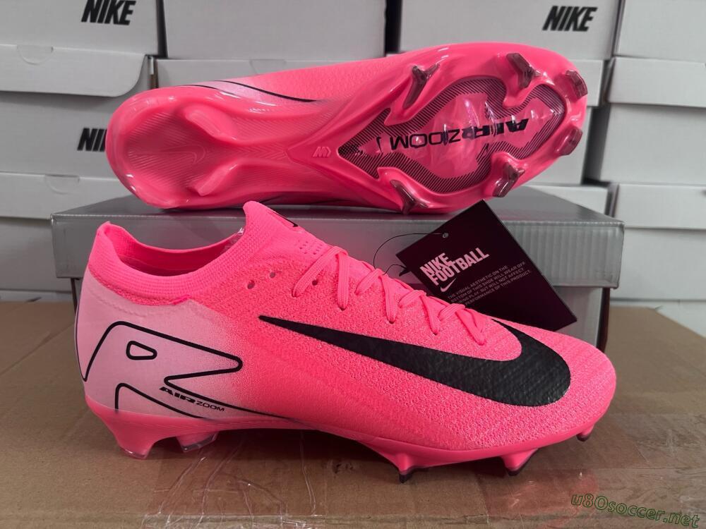 Unisex Nike Air Zoom Mercurial Vapor 16 Elite FG Football Boots - Red/Black/Pink