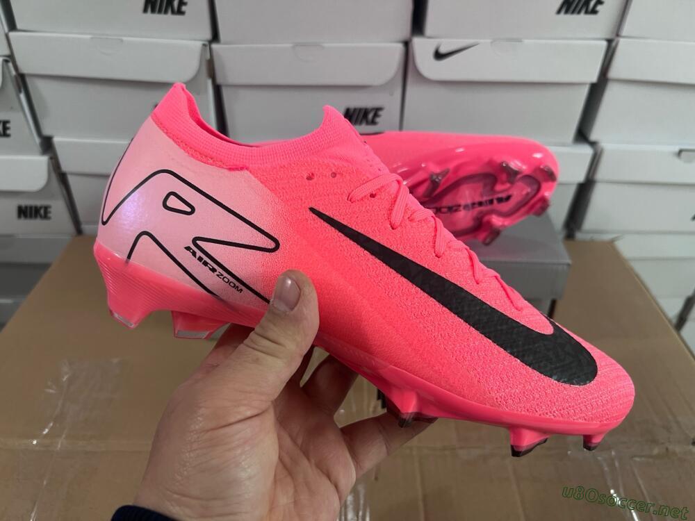 Unisex Nike Air Zoom Mercurial Vapor 16 Elite FG Football Boots - Red/Black/Pink