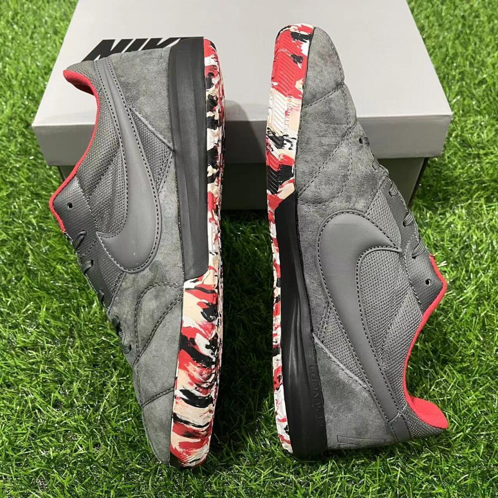 Unisex Nike Premier 2 Sala IC Football Shoes - Grey/Black/Red