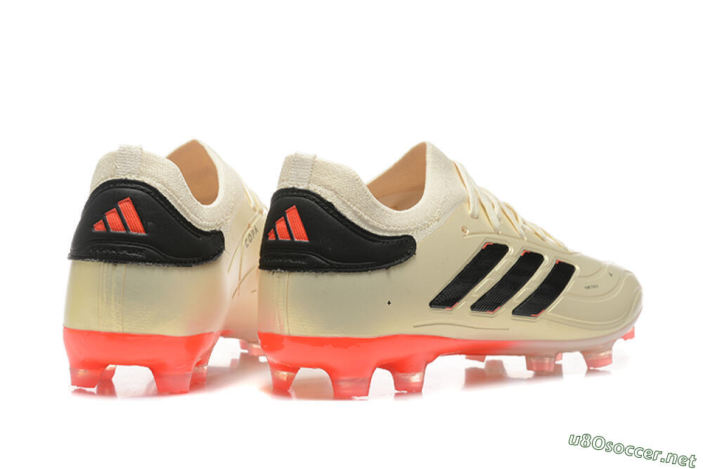 Men's Adidas Copa Pure 2+ FG Football Boots - Beige/Black/Red 9