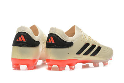 Men's Adidas Copa Pure 2+ FG Football Boots - Beige/Black/Red