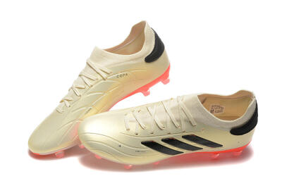 Men's Adidas Copa Pure 2+ FG Football Boots - Beige/Black/Red