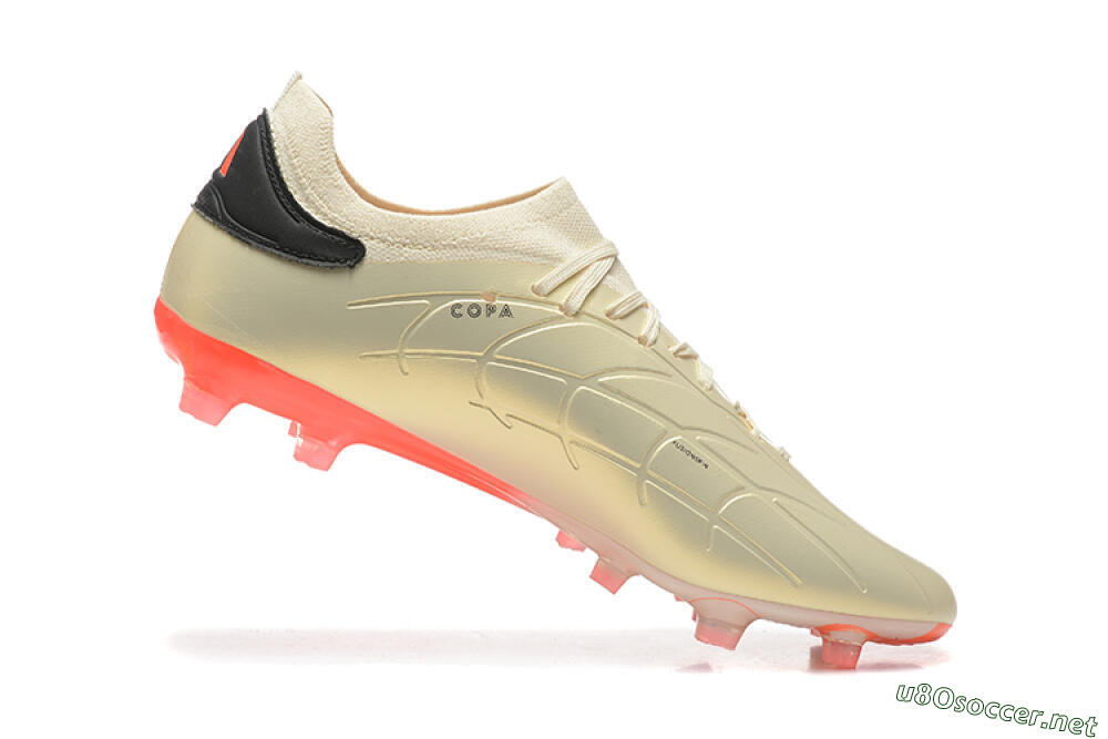 Men's Adidas Copa Pure 2+ FG Football Boots - Beige/Black/Red 7