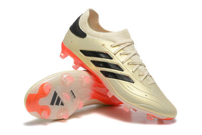 Men's Adidas Copa Pure 2+ FG Football Boots - Beige/Black/Red