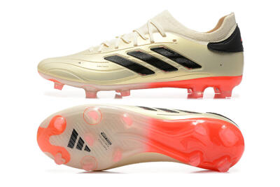 Men's Adidas Copa Pure 2+ FG Football Boots - Beige/Black/Red