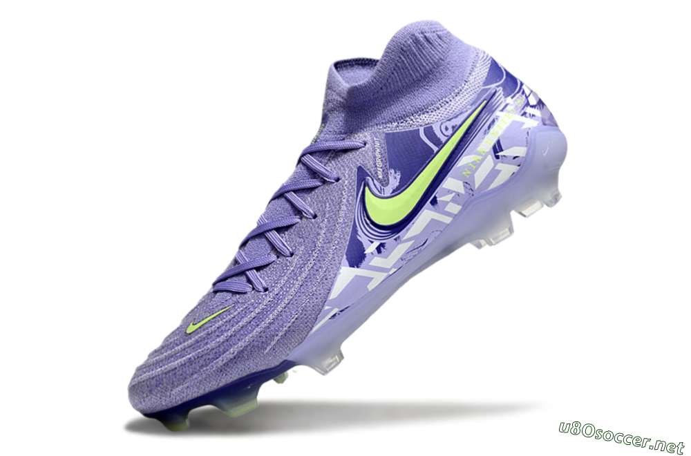 Unisex Nike Phantom Luna Elite FG Football Boots - Purple/Yellow/White 6
