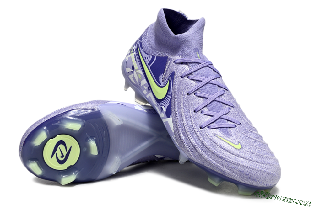 Unisex Nike Phantom Luna Elite FG Football Boots - Purple/Yellow/White 4