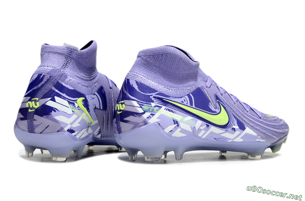 Unisex Nike Phantom Luna Elite FG Football Boots - Purple/Yellow/White 7