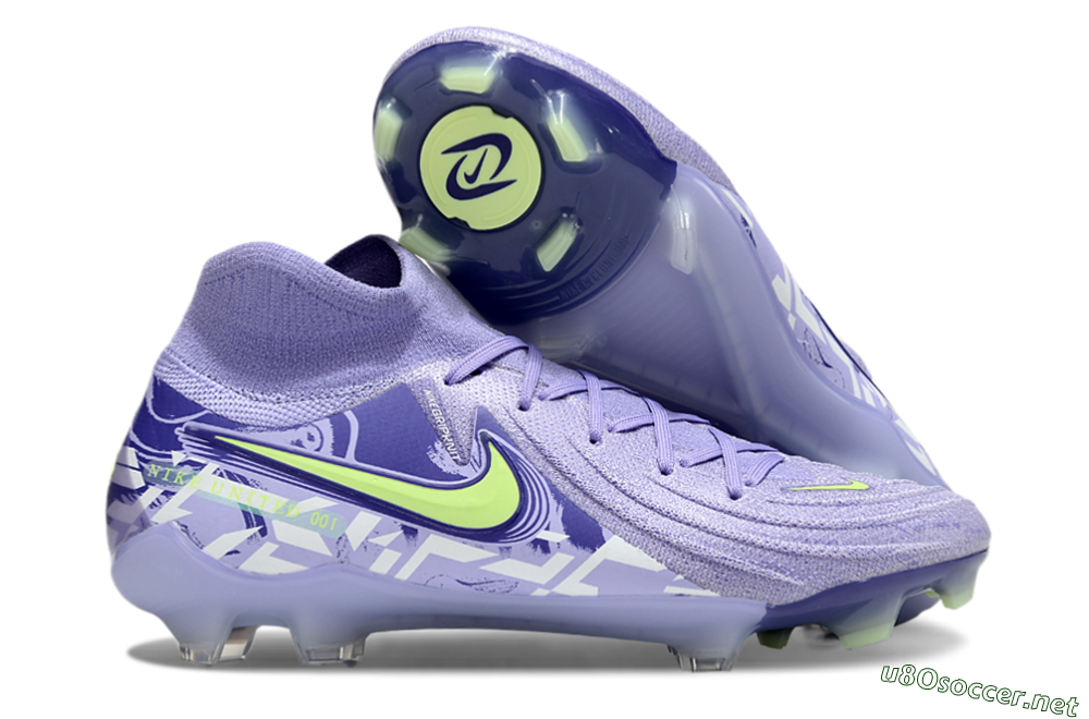 Unisex Nike Phantom Luna Elite FG Football Boots - Purple/Yellow/White 2