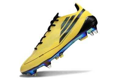 Men's Adidas F50 Elite SG Football Boots - Yellow/Black/Gold