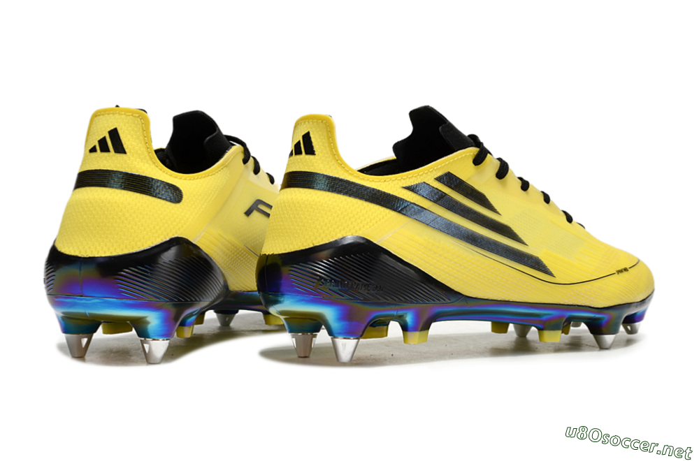 Men's Adidas F50 Elite SG Football Boots - Yellow/Black/Gold 6