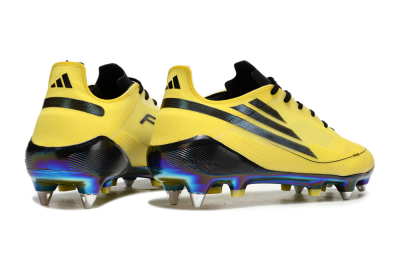 Men's Adidas F50 Elite SG Football Boots - Yellow/Black/Gold