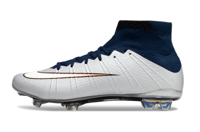 Men's Nike Air Zoom Mercurial Superfly 4 CR7 FG Football Boots - White/Blue/Yellow