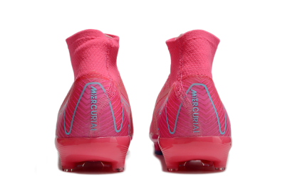 Unisex Nike Air Zoom Mercurial Superfly 10 Elite AG Football Boots - Pink/Jade