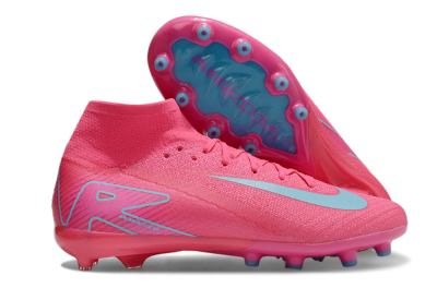 Unisex Nike Air Zoom Mercurial Superfly 10 Elite AG Football Boots - Pink/Jade