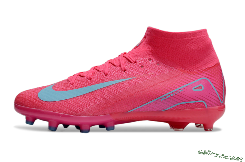 Unisex Nike Air Zoom Mercurial Superfly 10 Elite AG Football Boots - Pink/Jade 0