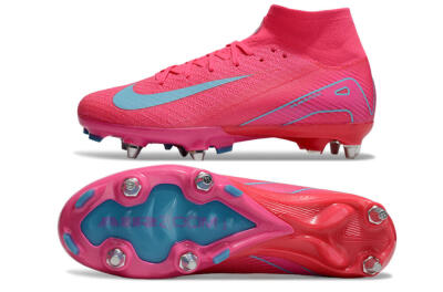Men's Nike Air Zoom Mercurial Superfly 10 Elite SG Football Boots - Pink/Jade