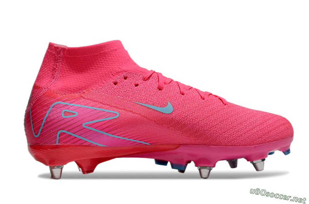 Men's Nike Air Zoom Mercurial Superfly 10 Elite SG Football Boots - Pink/Jade 7