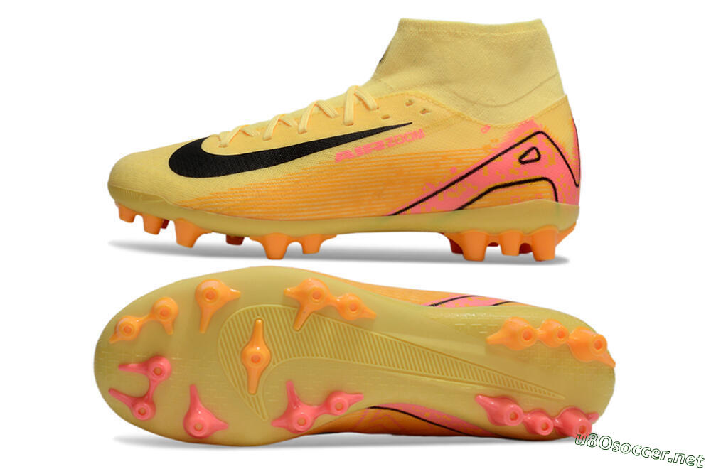 Unisex Nike Air Zoom Mercurial Superfly 10 Academy AG Football Boots - Yellow/Black/Red 1