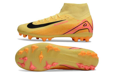 Unisex Nike Air Zoom Mercurial Superfly 10 Academy AG Football Boots - Yellow/Black/Red