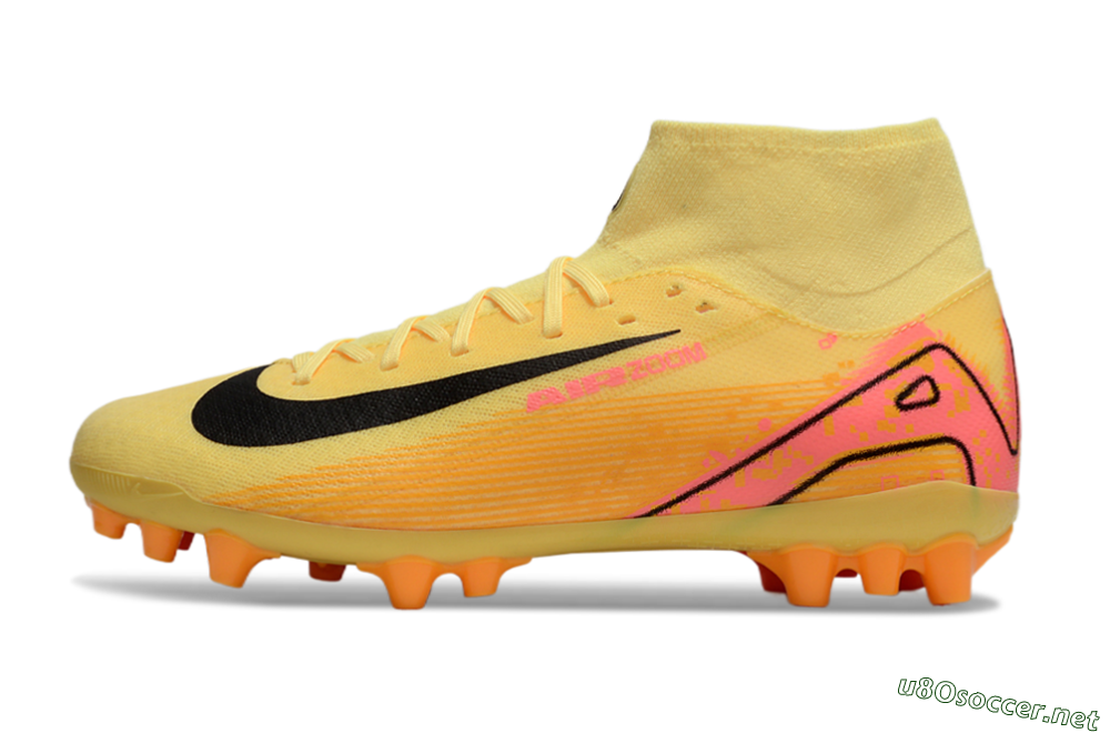Unisex Nike Air Zoom Mercurial Superfly 10 Academy AG Football Boots - Yellow/Black/Red 0