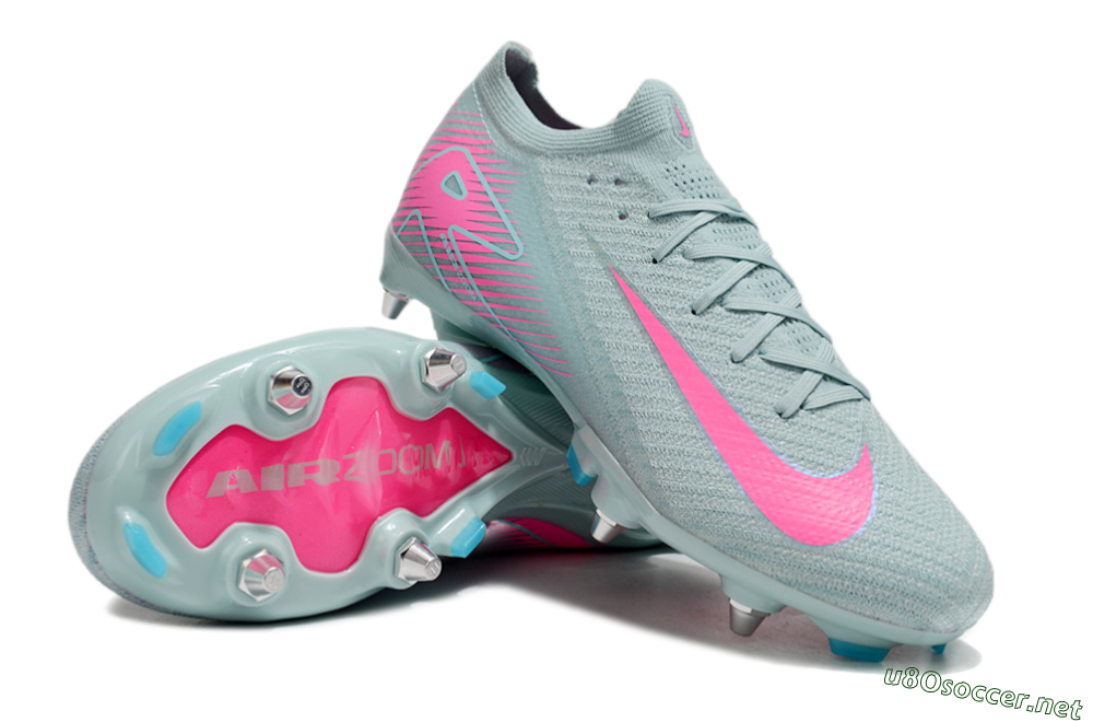 Men's Nike Air Zoom Mercurial Vapor 16 Elite SG Football Boots - Jade/Pink 3