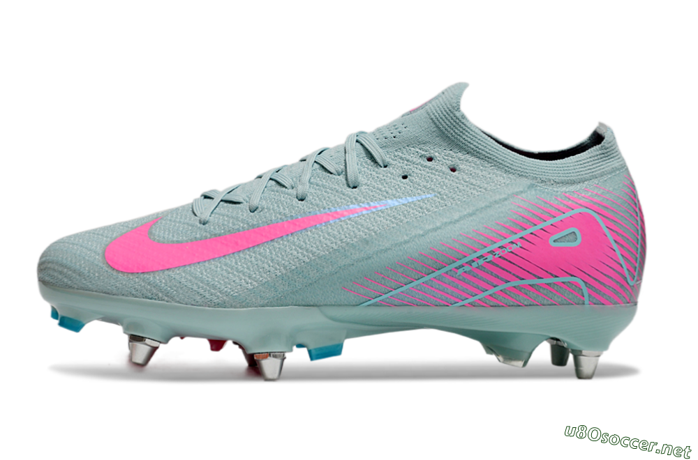 Men's Nike Air Zoom Mercurial Vapor 16 Elite SG Football Boots - Jade/Pink 0