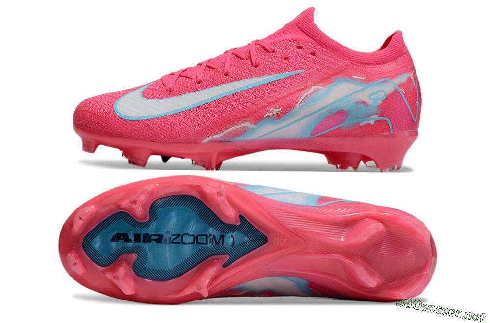 Unisex Nike Air Zoom Mercurial Vapor 16 Elite FG Football Boots - Pink/White/Jade 1