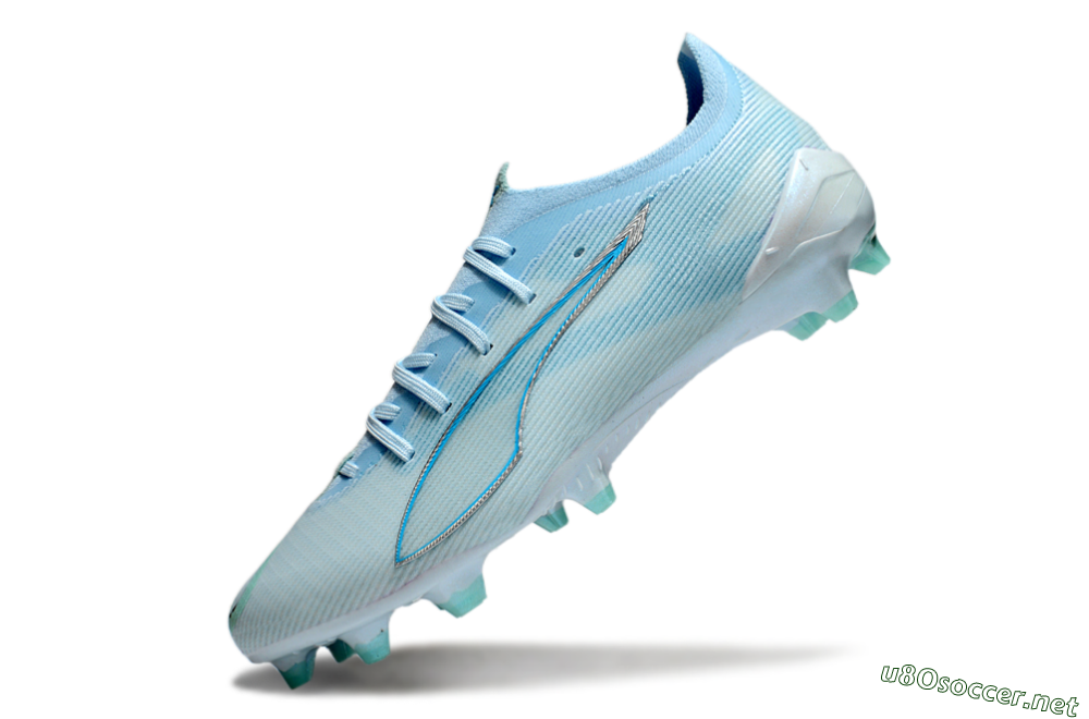 Men's Puma Ultra Ultimate FG Football Boots - Jade/Silver/Blue 5