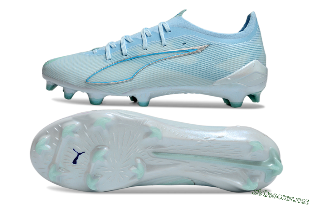 Men's Puma Ultra Ultimate FG Football Boots - Jade/Silver/Blue 1