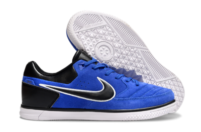 Men's Nike Street Gato IC Football Shoes - Blue/Black/White