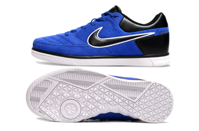 Men's Nike Street Gato IC Football Shoes - Blue/Black/White