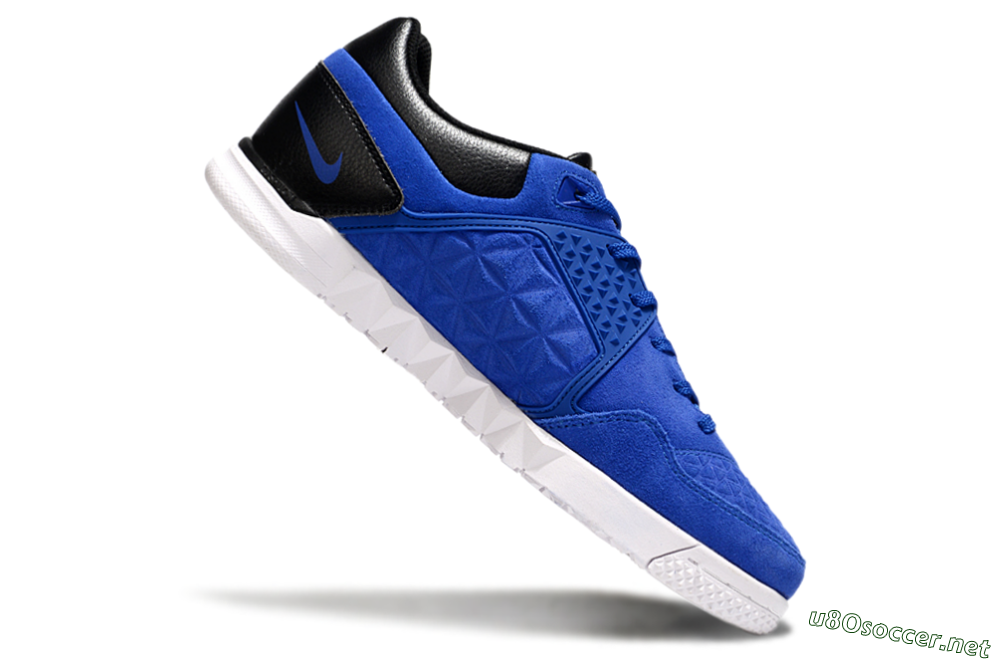 Men's Nike Street Gato IC Football Shoes - Blue/Black/White 4
