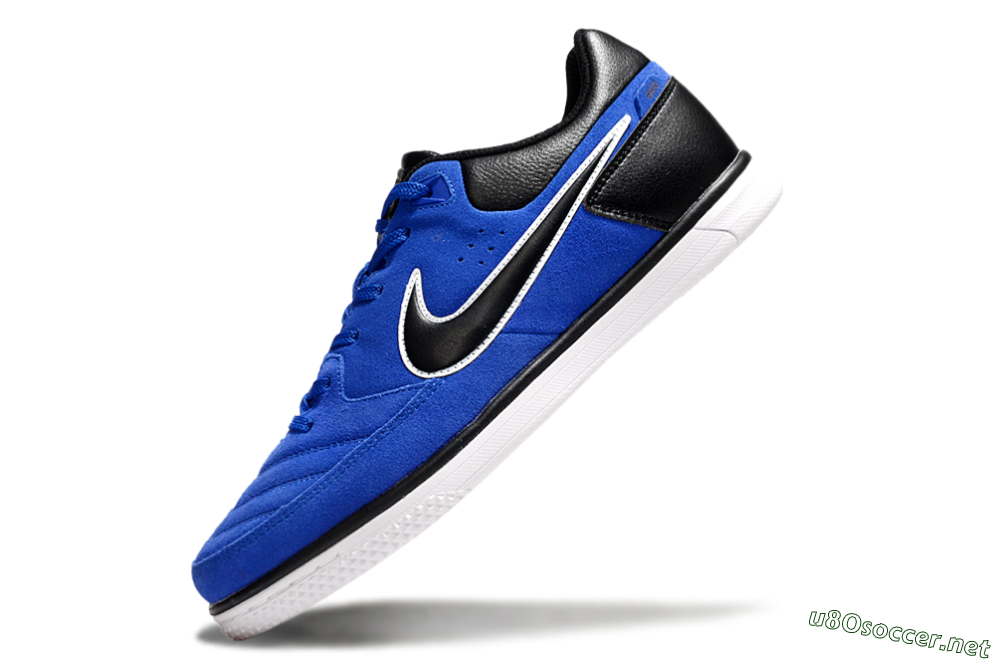 Men's Nike Street Gato IC Football Shoes - Blue/Black/White 5