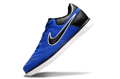 Men's Nike Street Gato IC Football Shoes - Blue/Black/White